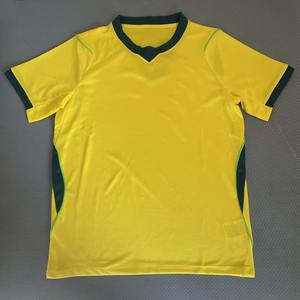 Maillot de football d'été Nouvelle saison 2026 Brésil domicile Manches courtes Uniforme Compétitions européennes 100% Coton Séchage rapide - Product Image 4