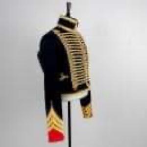 เสื้อแจ็คเก็ตฮุสซาร์ โดลเมน, เสื้อแจ็คเก็ตขนสัตว์สีดำสไตล์นโปเลียน ชุดคอสตูม - Product Image 3