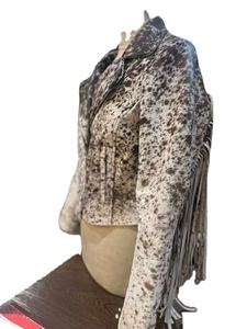 Chaqueta de motociclista de estilo Vintage para mujer, chaqueta de motociclista de cuero de cordero hecha a mano, chaquetas peludas de piel Original - Product Image 3