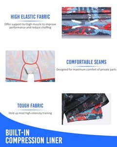 Shorts de sport pour homme grande taille, personnalisés avec logo, été, polyester et élasthanne, pour la course à pied et le fitness. - Product Image 5