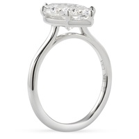 Bague solitaire de luxe en diamant de laboratoire taille marquise 3,35 ct, certifiée IGI, pour femme, idéale pour mariage et fiançailles