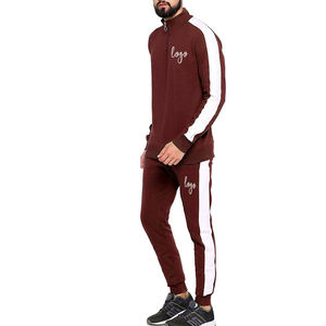 Ensembles de survêtements de sport en polyester pour hommes, personnalisables avec logo, pour la course et la gym - Product Image 4