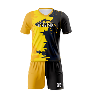 Uniforme de fútbol de tendencia personalizado OEM 2025 ODM Kit de camiseta de fútbol Nombre del equipo Número Imprimir Adulto Unisex 100% Poliéster - Product Image 1