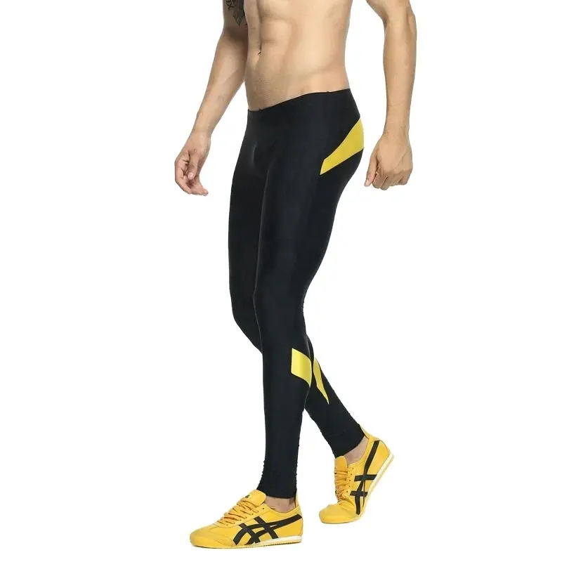 Customized Logo Men's Compression Base layer Workout Leggings Tights For Men's Thermal Winter Gym Yoga Clothing Pants