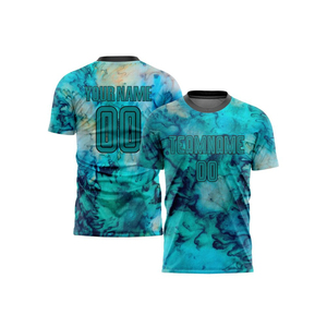 <b>Men</b>’s Soccer Team Jersey Custom Football Shirt Breathable Quick Dry Short Sleeve Sportswear for Training Matches Clubs - Product Image 1