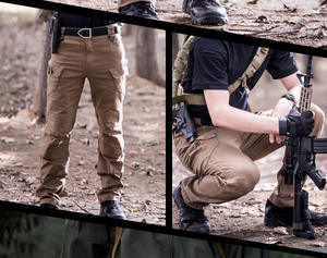 Pantalones Cargo Impermeables para Guardias de Seguridad, Pantalones Tácticos de Senderismo con Múltiples Bolsillos, Pantalones Negros para Hombre - Product Image 4