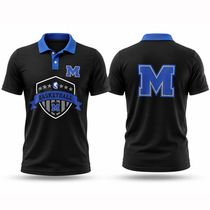 Polo homme en sublimation intégrale, logo personnalisé, séchage rapide, anti-transpiration, pour le golf et les sports - Product Image 1