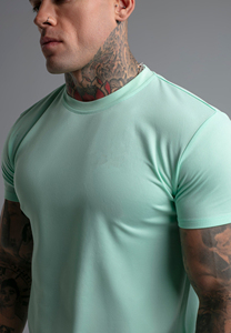 Camiseta Personalizada al por Mayor de Alta Calidad para Hombre, Camiseta de Verano de Manga Corta con Cuello Redondo y Color Sólido Simple - Product Image 2