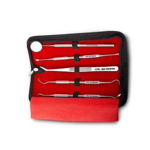 ชุดเครื่องมือผ่าตัดทางทันตกรรมพื้นฐาน สีเงิน ผลิตจากสแตนเลสอย่างดี สำหรับการผ่าตัดช่องปาก ถอนฟัน และการรักษาโรคปริทันต์ - Product Image 4