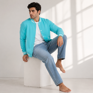 Mens varsity fashion jacket crafted for all day comfort with sporty details and durable structure for everyday modern styling - Product Image 6