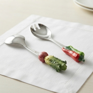 Vegetable Design Stainless Steel Silverware Salad <b>Server</b> For Kitchenware Household And Theme Party Supply - Product Image 6