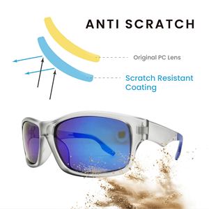 SU1718A-P Trendy Sunglasses UV400 Tinted Scratch Resistance Full Frame Unisex Angle <b>Adjustable</b> - Product Image 5