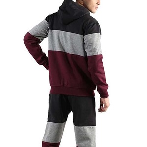 Survêtement à capuche pour homme, color-block, coupe décontractée, longueur intégrale, avec poches latérales, idéal pour l'automne, en polyester et coton, poids moyen - Product Image 6