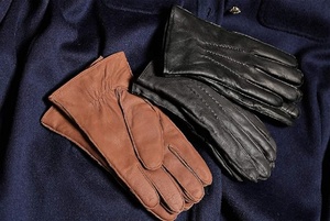 Gants en cuir avec laine intérieure/gants chauds tactiques coupe-vent/meilleurs gants pour temps froid - Product Image 4