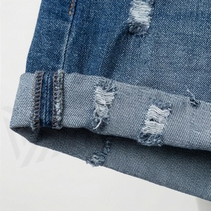 Women's Straight Button <b>Denim</b> Shorts Breathable Vintage Fashionable Stretched <b>Material</b> Trendy Customized Color Summer - Product Image 6