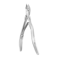 EXPERT-100 (9 mm) Pince à cuticules à manche courbé STALEKS Pro, finition mate, outils de manucure et nail art