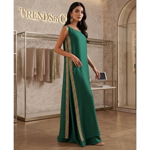 Trends by Cp <b>Present</b> Luxury Hand-Embellished Pure Silk Long Shirt - Pakistani Designer Bridal & Party Wear Salwar Kameez - Product Image 1