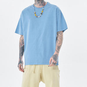 T-shirt ample pour homme 100% coton, tissu jersey premium, doux, respirant, coupe ample, col rond, manches courtes, décontracté - Product Image 1