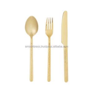 Couverts en métal et acier inoxydable Couverts de haute qualité Finition florale noire - Product Image 6