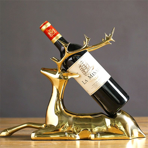 Decoración de Mesa, Soporte de Metal Decorativo con Forma de Ciervo para Exhibición de Botellas de Vino, para Decoración del Hogar y Hoteles - Product Image 5