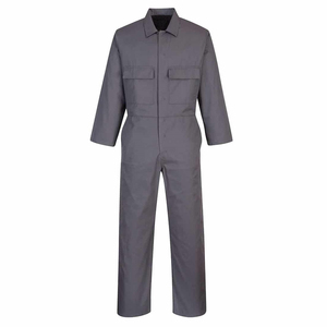 Overol de Trabajo de Algodón Gris para Hombre, Transpirable, de Manga Larga, Uniforme para Uso Industrial - Product Image 3