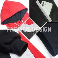 Sweat à capuche zippé pour homme, color-block, tricoté, imperméable, écologique, anti-boulochage, respirant, automne, manches classiques, logo frontal
