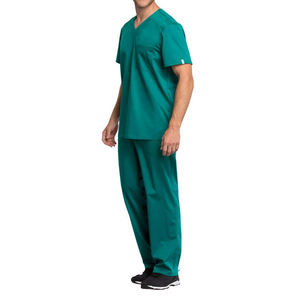 Achetez une tenue médicale pour hommes, nouvelle conception, confortable, respirante, sur mesure, en tissu sergé léger, matière spandex. - Product Image 6
