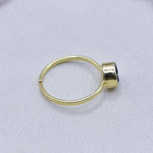 Raw Amethyst <b>Adjustable</b> <b>Ring</b> Gold Plated Collet Set Natural Gemstone Handmade February Birthstone <b>Ring</b> Gift for Women - Product Image 4