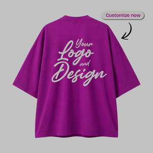 เสื้อยืดโอเวอร์ไซส์สำหรับผู้ชาย ผ้าฝ้ายทรงหลวม เสื้อยืดลำลองสไตล์สตรีทแวร์ คอกลม แขนสั้น - Product Image 2