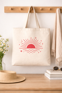 AMANI 300gsm <b>Canvas</b> <b>Tote</b> Bag 14x12 Heavy Duty Cotton Shopping Bag Long Handle Reusable Eco Friendly Washable Custom Print - Product Image 3