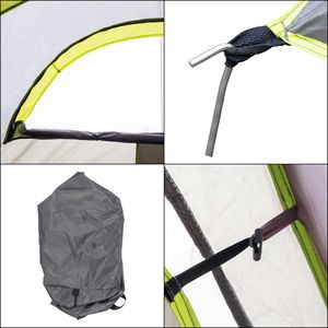 Dark Gray 522*260*210cm Family Camping <b>Tent</b> Three Rooms with Polyester Cloth and Fiberglass <b>Poles</b> Accommodates 10 People - Product Image 6