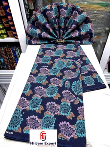 Tissu africain en coton imprimé wax de qualité supérieure pour la mode, les mariages et les événements – Vente en gros, OEM, ODM, directement de l'usine - Product Image 2