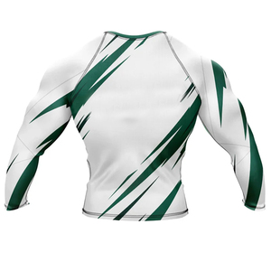 เสื้อแรชการ์ดแขนสั้นคุณภาพสูงสำหรับผู้ชาย เหมาะสำหรับว่ายน้ำและเล่นเซิร์ฟ  แบบซับลิเมชั่นเต็มตัว  เสื้อคอมเพรสชั่นขายส่ง เสื้อยืดผู้ชาย MMA Rashguard - Product Image 2