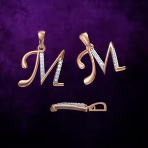 Collar con Colgante de Letra Inicial Personalizada, Diamante Cultivado en Laboratorio, Corte Brillante, Alfabeto, Plata Chapada en Rodio, Regalo Personalizado de Lujo - Product Image 4