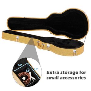 Custodia rigida per chitarra elettrica 27413300 stile GLP con superficie gialla a bolle, borse e protezioni per strumenti musicali - Product Image 5