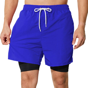 100% Cotton casual <b>Mid</b> Waist Drawstring Closure Men's Cargo Jogger Shorts Multi-pocket - Product Image 6