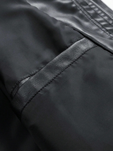 Veste en cuir véritable pour homme, confortable, en toile, séchage rapide, style urbain, vente en gros, prix avantageux, personnalisable - Product Image 3