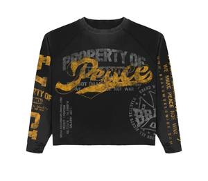 Chemise thermique en coton gaufré pour homme, coupe ample et carrée, 300 g/m², avec logo personnalisé imprimé DTG, style streetwear tendance, collection 2026 - Product Image 6