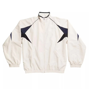 High Quality Mens Customized Nylon <b>Wind</b> <b>Breaker</b> Sports Athletic Track Suit Tracksuit Set Throwback Windbreaker Jacket for Men - Product Image 2