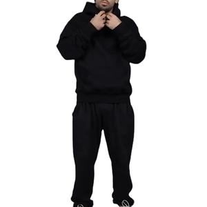 Pantalon à capuche deux pièces ensembles pull haut hommes 2025 automne hiver épaissir costume sweat survêtement vêtements de sport tenues décontractées - Product Image 5