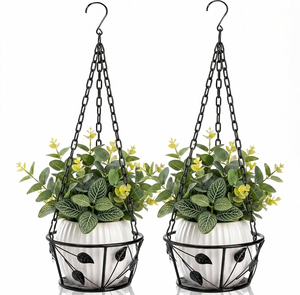 Support de plante suspendu avec crochet de plafond pour pots de fleurs, décoration intérieure et extérieure pour maison, jardin, balcon, terrasse, véranda - Product Image 5