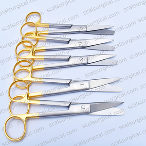 Ciseaux de Soin Incurvés Droits de Haute Qualité 18 cm, en Acier Inoxydable Tranchant et à Bout Rond, pour Infirmières et Chirurgiens, pour Retirer les Points de Suture - Product Image 5