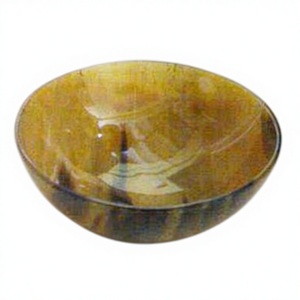 B.S International BSO-9 Handmade Portable Natural Horn Food Serving <b>Tray</b> <b>Circle</b> Design Dishwasher Microwave Safe Polished Finish - Product Image 6