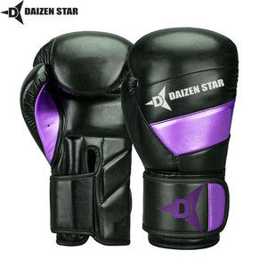 Gants de boxe Daizen Star blancs et roses en PU, fermeture à lacets, respirants, personnalisables, unisexes pour adultes - Product Image 6