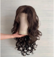 Peluca frontal de encaje HD Invisible Melt, cabello humano virgen ondulado suelto, color marrón rojizo cobrizo, línea de cabello pre-arrancada, proveedor - Product Image 4