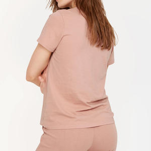 T-shirt Minimaliste Décontracté Quotidien à Manches Courtes Confortable Streetwear Mode Vente en Gros Coupe Classique T-shirt Stylé Tendance - Product Image 2