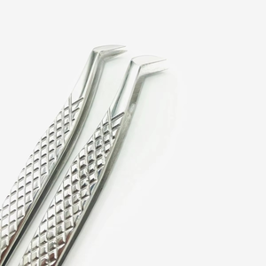 Juego de Pinzas para Pestañas de Acero Inoxidable, Alta Calidad, Antimagnéticas, Punta Suave, 10 mm de Longitud, Profesionales para Pestañas Postizas - Product Image 4