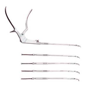 Azicon's 360° Rotating Kerrison Bone <b>Punch</b> Fully Detachable Shaft <b>Set</b> Spinal Decompression Cervical Lumbar Laminectomy Tool Kit - Product Image 6