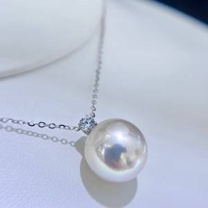 Collar de Perlas de Agua Dulce Clásico Estilo Reina con Colgante Redondo de Oro de 18K, Joyería de Lujo para Mujer, Regalo Perfecto - Product Image 3