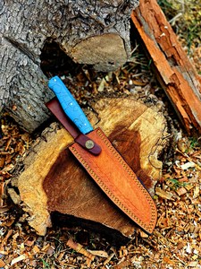 มีดครัวดามัสกัสทองแดงคุณภาพสูงพร้อมด้ามไม้ – มีดสำหรับร้านอาหาร ขายส่ง มีดครัว VG10 แบบกำหนดเอง ผู้จัดจำหน่ายในสหรัฐอเมริกาและยุโรป - Product Image 2